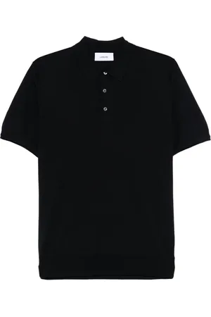 LARDINI Fine-knit polo shirt
