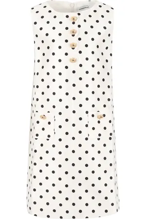 Self-Portrait Polka dot-print taffeta dress