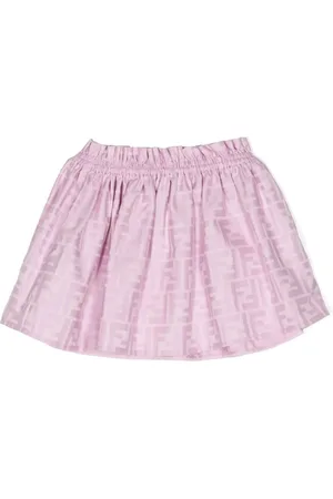 Fendi All-over FF cotton skirt
