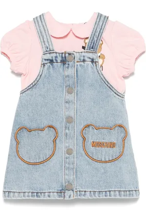 Moschino Teddy bear-motif shirt and dress set