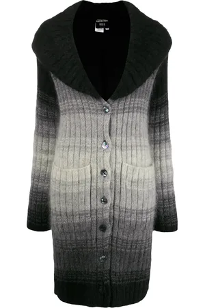 Jean Paul Gaultier 2000s degradé knitted cardigan