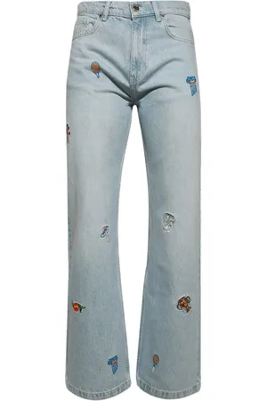 Casablanca Embroidered wide-leg jeans