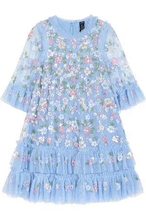 Needle & Thread Sequin-embellished tulle dress