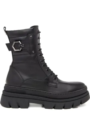 Nero Giardini 50mm leather combat boots