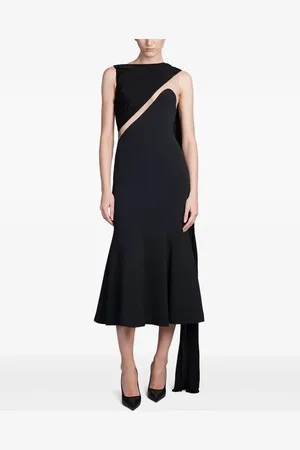 DAVID KOMA Sleeveless midi dress