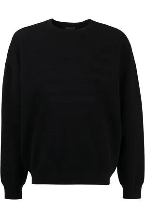 Emporio Armani Ottoman-effect Eagle jumper