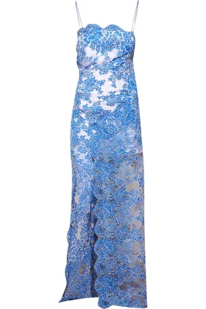 CHRISTOPHER ESBER Lace-appliqué maxi dress