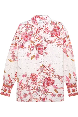 HEMANT AND NANDITA Broderie anglaise shirt