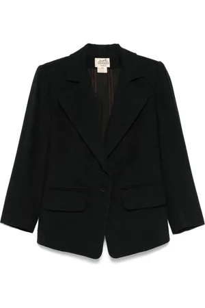 Hermès 1990s felted-finish blazer