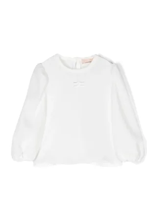 Elisabetta Franchi Logo-embroidered blouse
