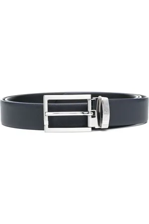 Emporio Armani Logo-buckle leather belt