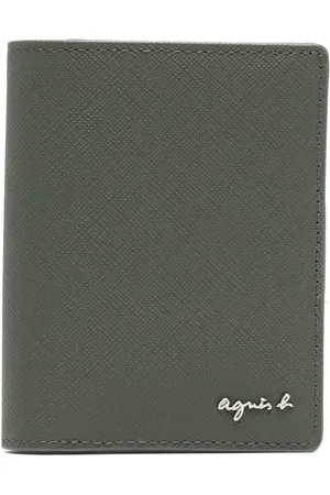 AGNÈS B. Logo-plaque leather wallet