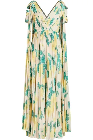 HUISHAN ZHANG Leaves-print maxi dress