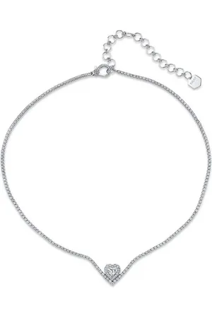 Shay 18kt gold Floating Heart diamond necklace