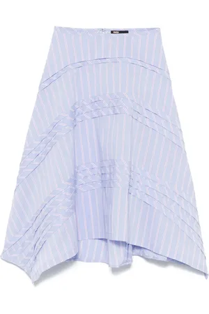 Maje Striped midi skirt