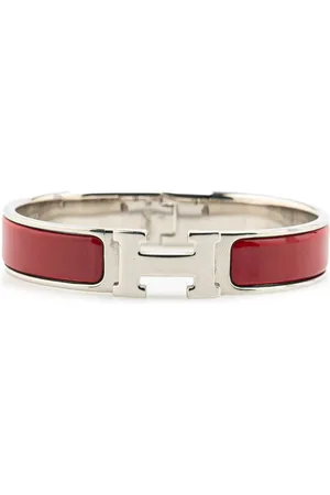 Hermès 20th Century Narrow Enamel Clic H Bracelet PM costume bracelet