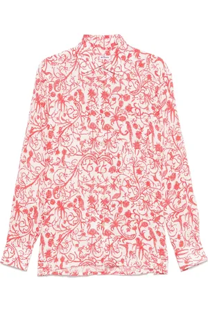 Kiton Tropical-print shirt