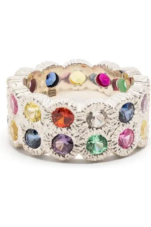 Bleue Burnham Flowers Grow Together sapphire eternity ring