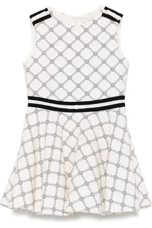 Elisabetta Franchi Jacquard-logo dress