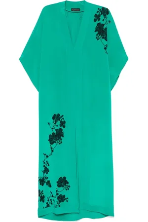 CARINE GILSON Silk kaftan dress