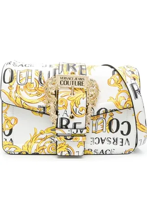VERSACE Barocco-print buckle-detail crossbody bag