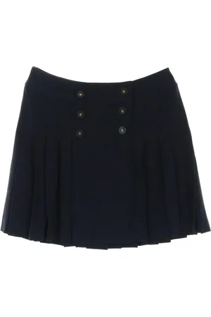 CHANEL 1986-1988 Cocomark-button mini skirt