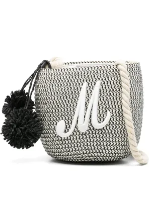 MONNALISA Logo-embroidered bucket bag