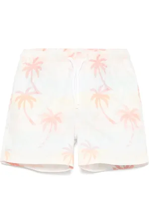 PATACHOU Palm-tree-print swimshorts