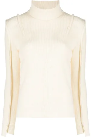 R13 Roll-neck ribbed-knit jumper