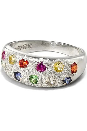 Bleue Burnham Sterling mini Riviera sapphire ring
