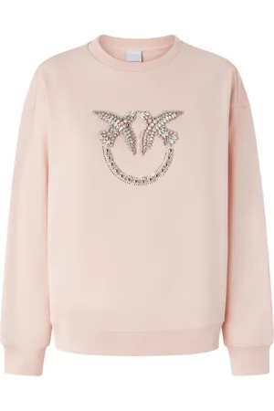 Pinko Love Birds-embroidered sweatshirt
