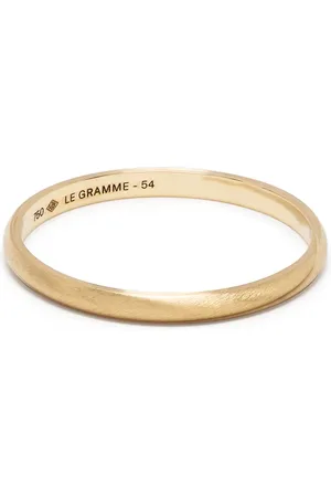Le Gramme 18kt yellow 1g brushed half bangle ring