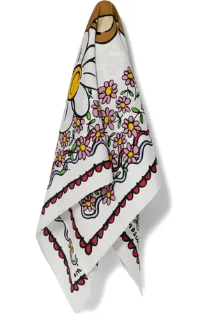 Moschino Teddy Bear silk scarf