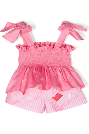 Lapin House Striped cotton shorts set