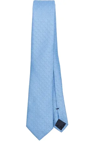 Emporio Armani Patterned-jacquard silk tie