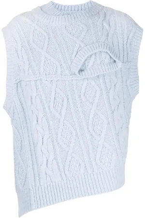 Feng Chen Wang Cable-knit sleeveless top