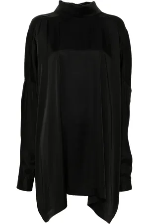 Rick Owens Tabard satin blouse