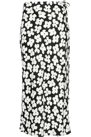 Msgm Floral-print midi skirt