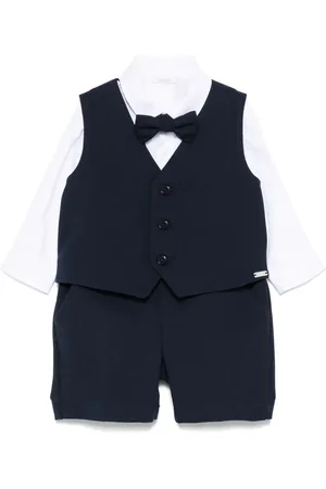 Le Bebé Enfant Logo-embroidered shorts set