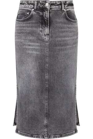 Moschino High-waisted denim skirt