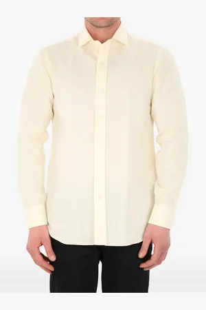 SALVATORE PICCOLO Curved-hem button-up shirt