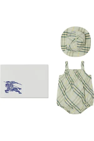 Burberry Checked cotton two-piece gift set