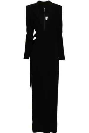JEAN-LOUIS SABAJI Cut-out tailored-design gown