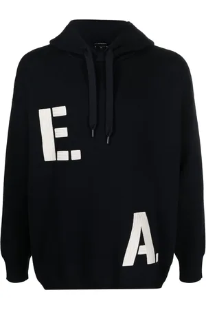 Emporio Armani Logo-appliqu?? knitted hoodie