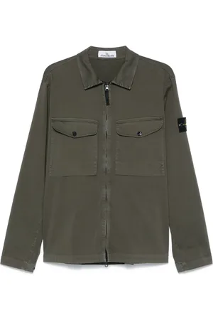 Stone Island Compass-badge shirt jacket