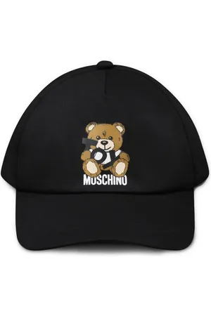 Moschino Teddy-logo-print cotton cap