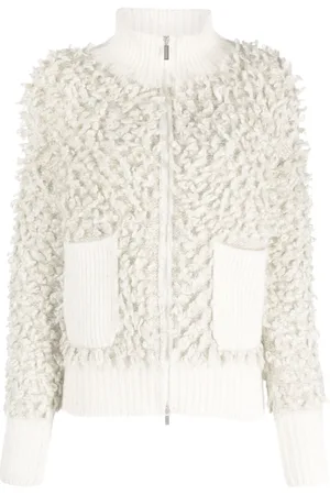 Fabiana Filippi Sequin-embellihsed fleece cardigan