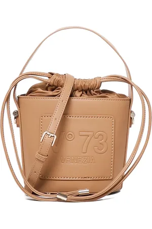 V°73 Logo-embossed bucket bag