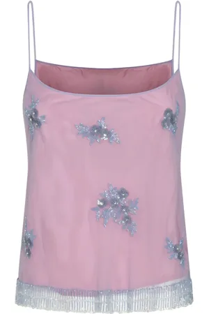 BLUMARINE Embroidered detailed top