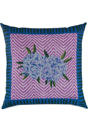 LISA CORTI Oleander cotton cushion (45cm x 45cm)